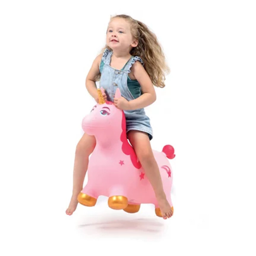 Licorne magique rebondissante Rose 