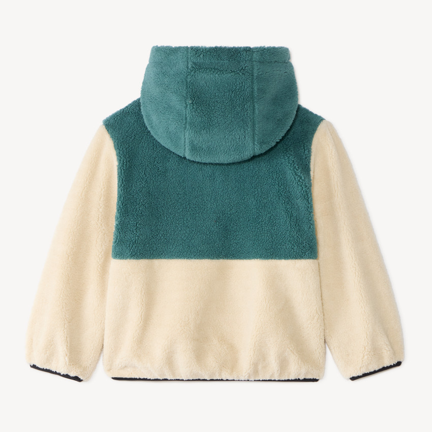 Chaqueta de sherpa con capucha para niño 