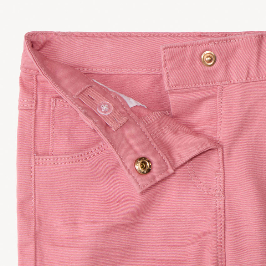 Pantalon en twill uni pour bébé fille  
