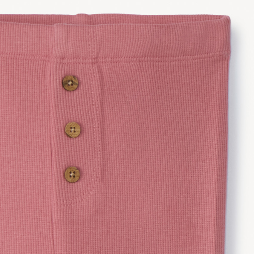 Calzoncillo canalé con botones para bebé niña 