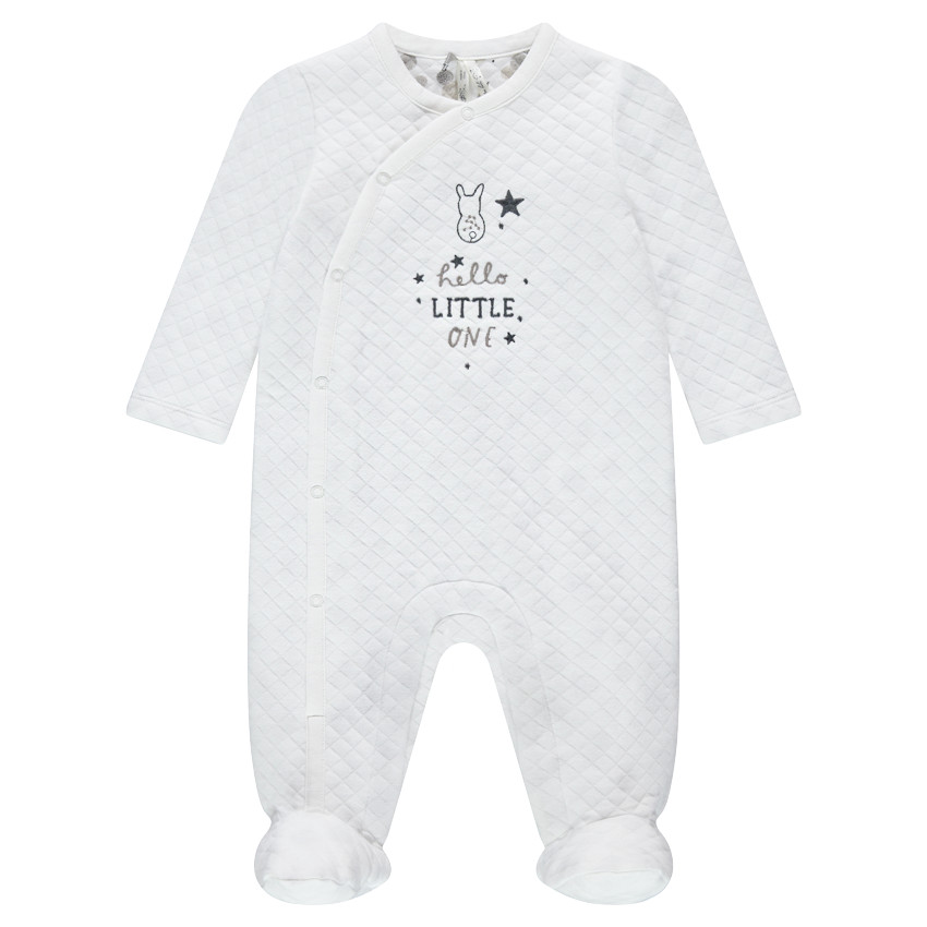 Pijama con forro de punto, inscripciones y conejo bordados  Additional Pijama con forro de punto, inscripciones y conejo bordados