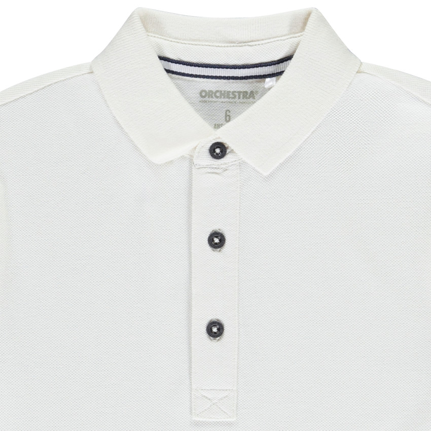 Polo de manga corta liso para niño 