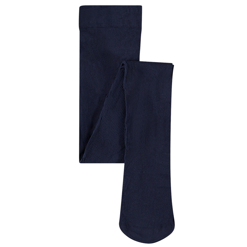 Medias finas lisas de canalé para niña 