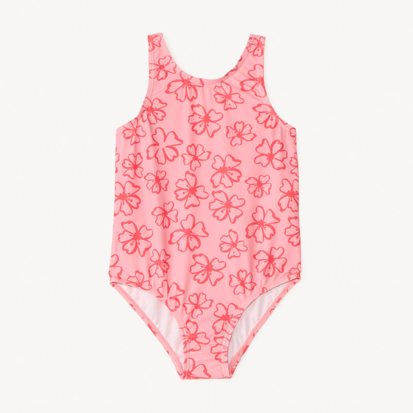 Bañador de una pieza con estampado de flores de tiaré para niña 