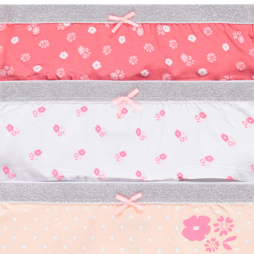 Pack de 3 shorties estampados para niña 