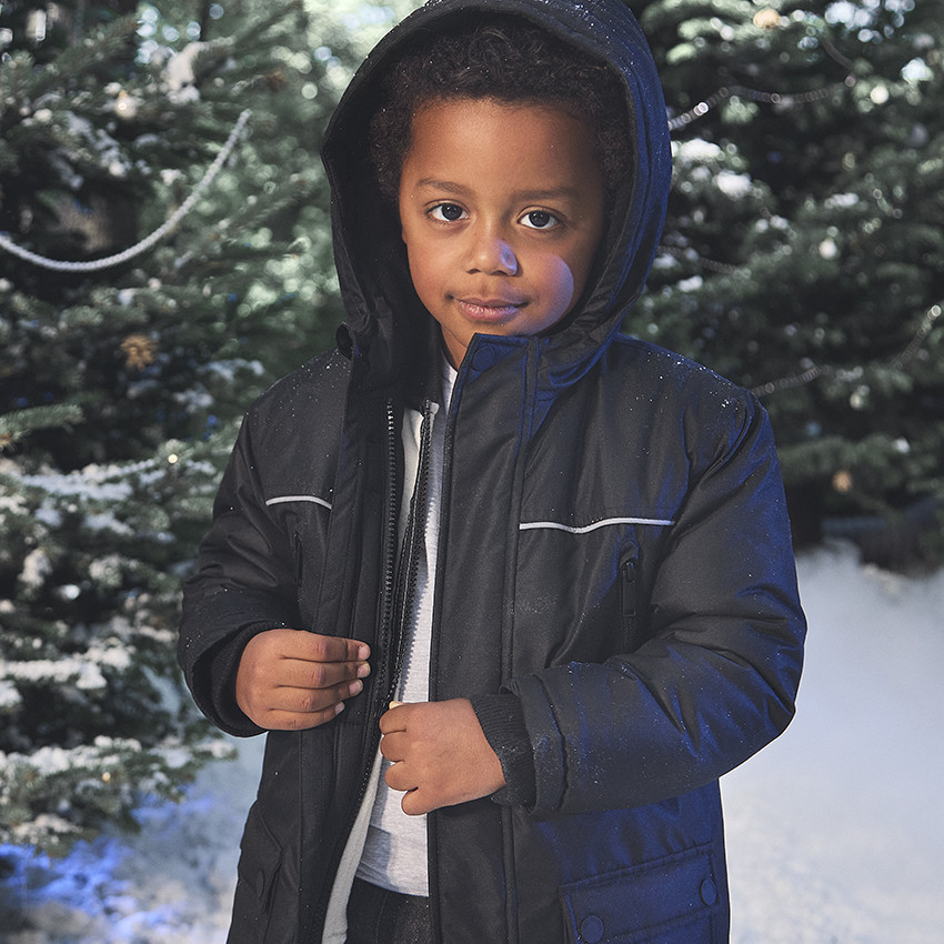 Parka 2 en 1 con chaleco de micropolar para niño 