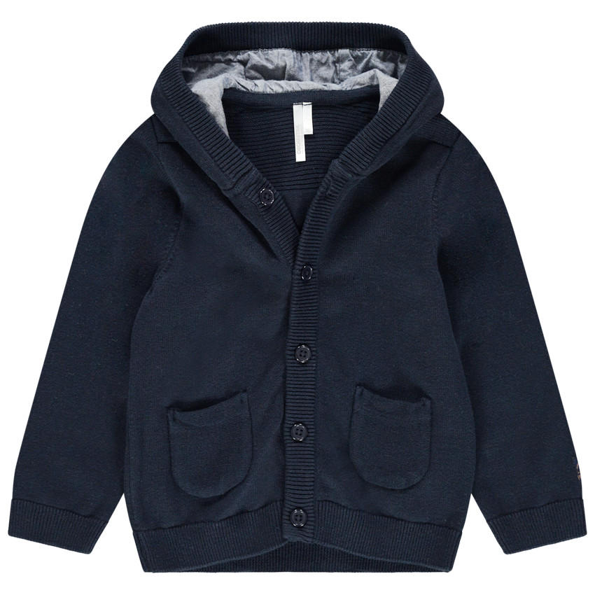 Chaleco de punto azul marino con bolsillos  Additional Chaleco de punto azul marino con bolsillos