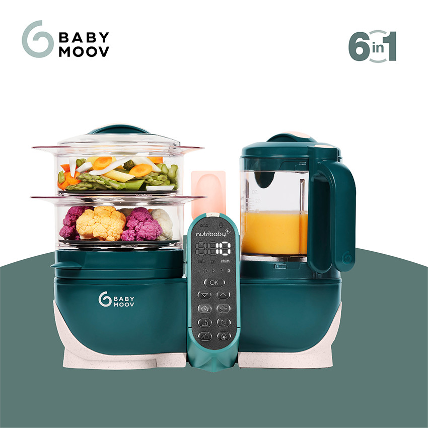 Robot de cocina para bebés 6 en 1 NutriBaby+ Opal green 