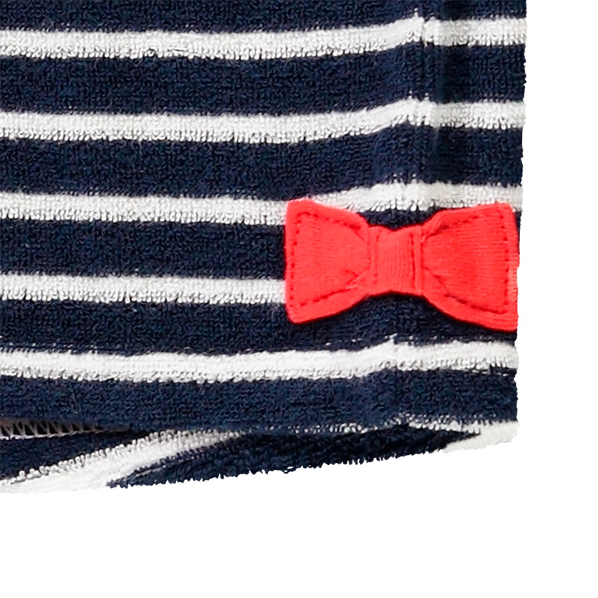 Conjunto de playa tirantes + short de felpa para bebé niña 