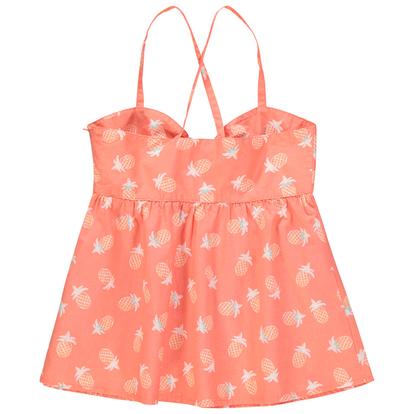 Túnica tirantes finos print piñas 