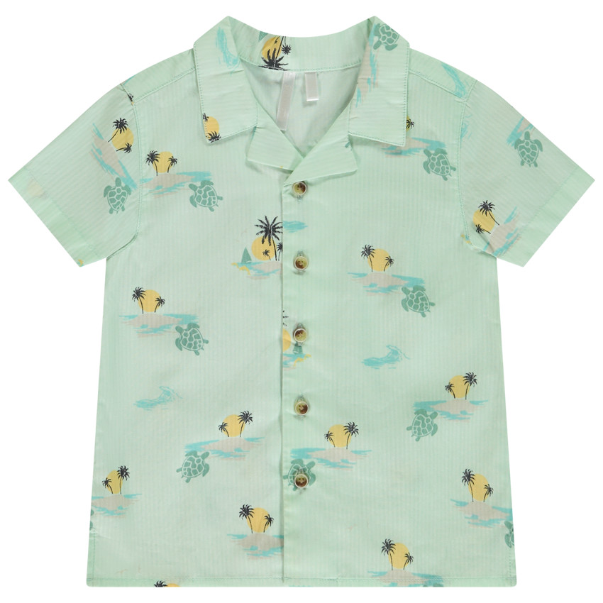 Camisa manga corta estampado islas para bebé niño  Additional Camisa manga corta estampado islas para bebé niño