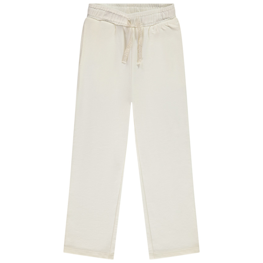 Jogging ancho de felpa lisa para niña 