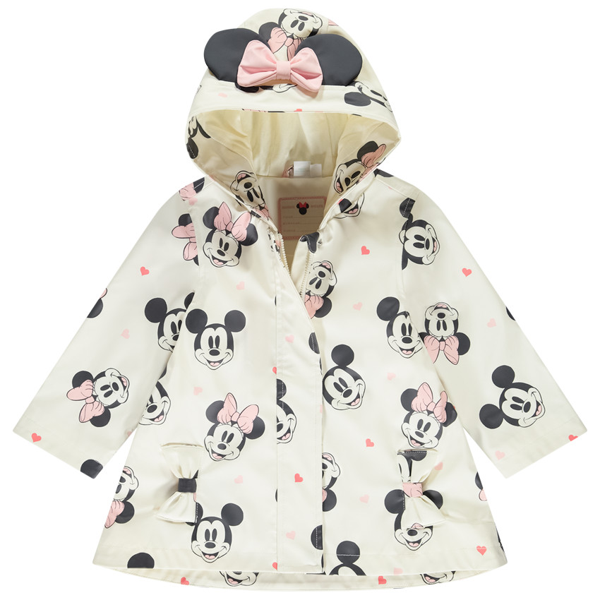 Parka de goma impresa de Minie Disney "all-over" para bebé niña 