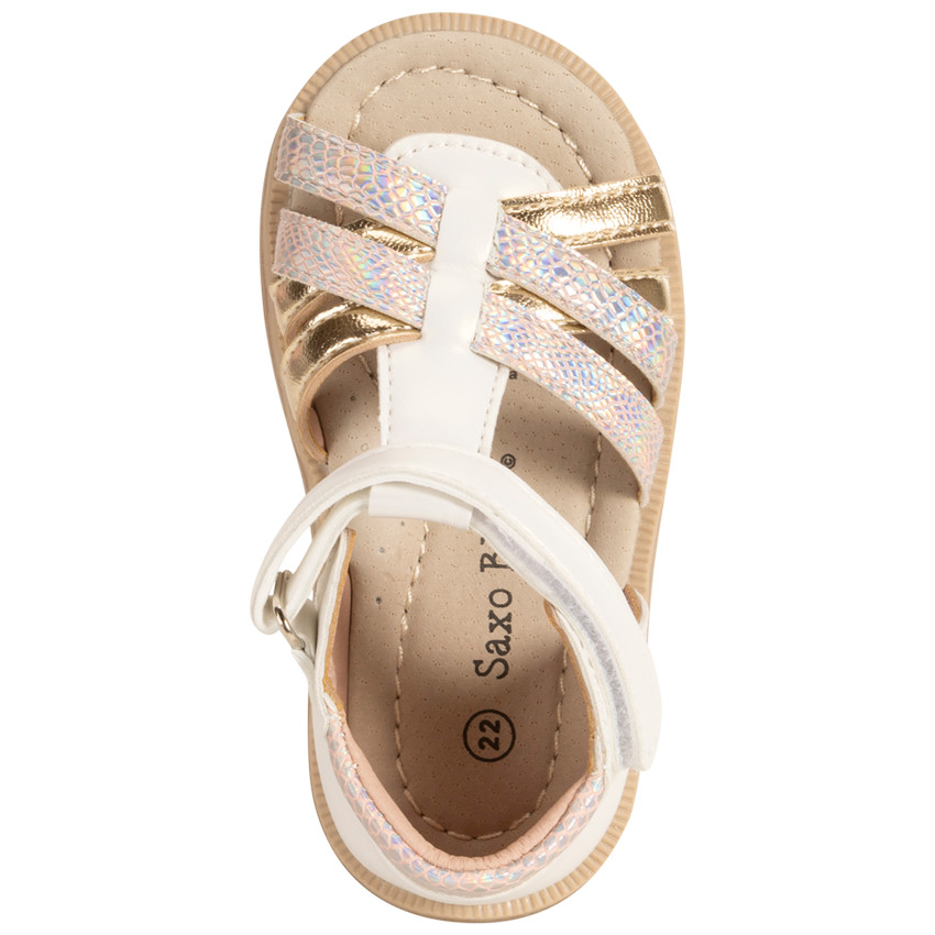 Sandalias velcro con tiras cruzadas fantasía para bebé niña  Additional Sandalias velcro con tiras cruzadas fantasía para bebé niña