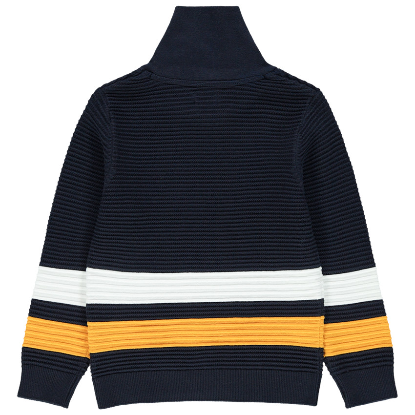 Jersey de punto otomano con cuello cruzado  Additional Jersey de punto otomano con cuello cruzado