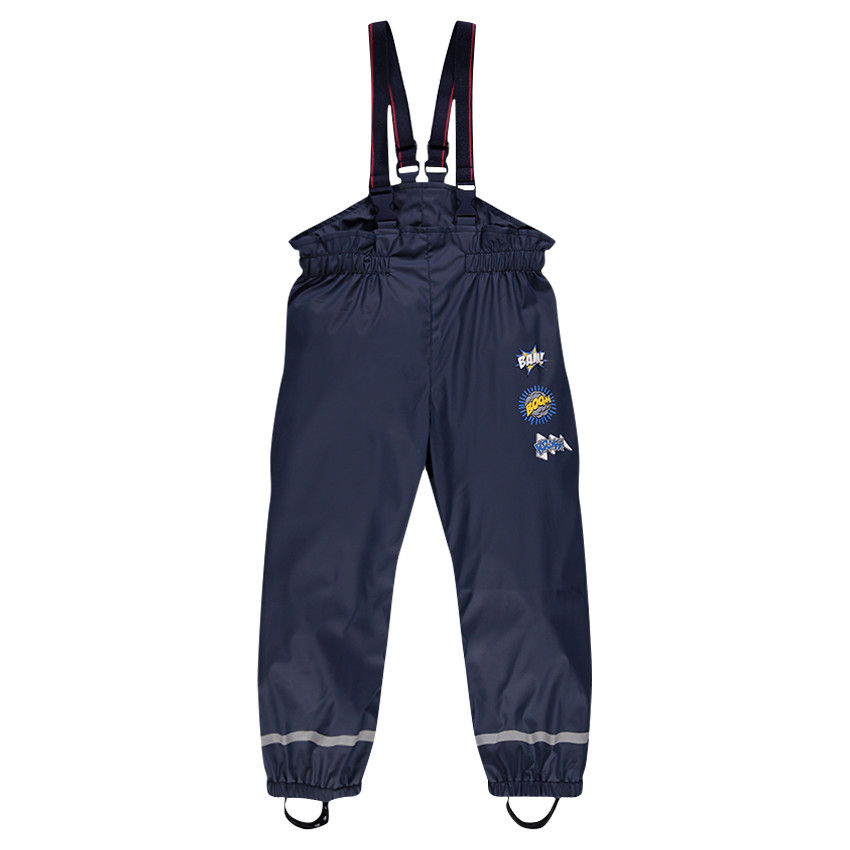 Pantalon de pluie en gomme à bretelles BATMAN 