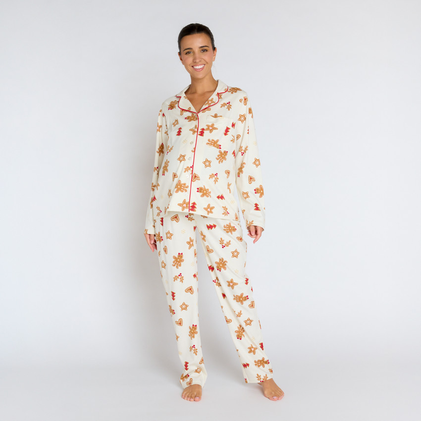 Ensemble pyjama 2 pièces Noël pour femme 
