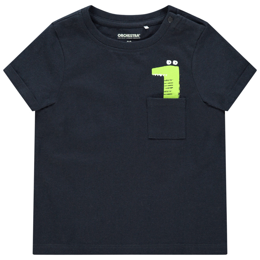 T-shirt manches courtes à poche et print dinosaure  Additional T-shirt manches courtes à poche et print dinosaure