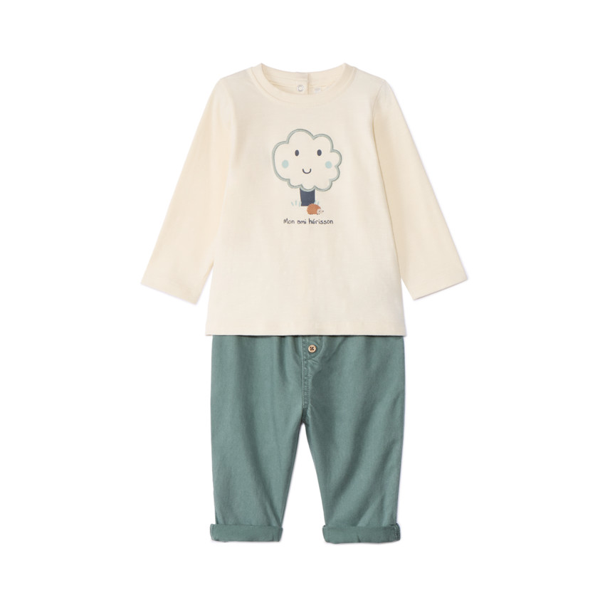 Conjunto pantalón y camiseta fantasía para bebé niño 