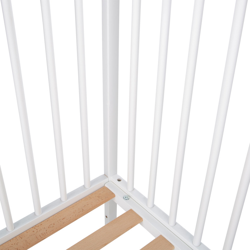 Cuna de madera Pocket 60x120cm - Blanco 