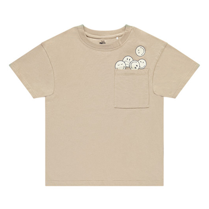 T-shirt manches courtes Smiley uni pour garçon  