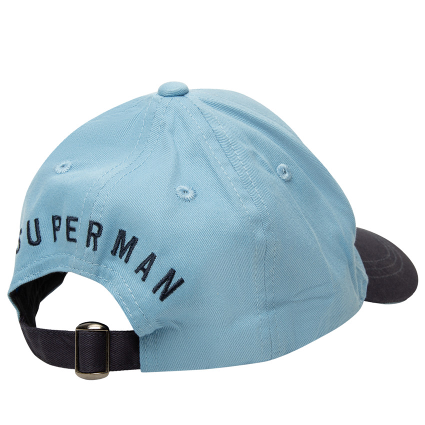 Casquette bicolore brodée 3D Superman Warner pour garçon 