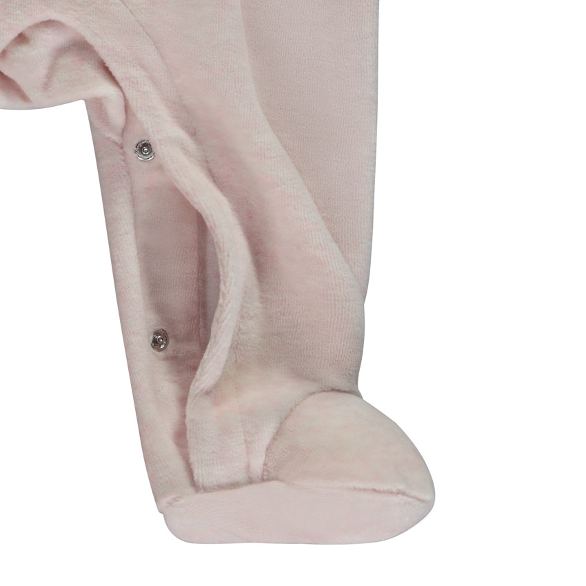 Pelele de terciopelo Stitch & Angel Disney para niña con aberturas según la edad 