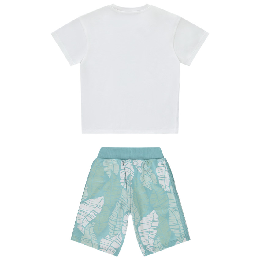 Conjunto de 2 piezas con estampado de palmeras para niño 