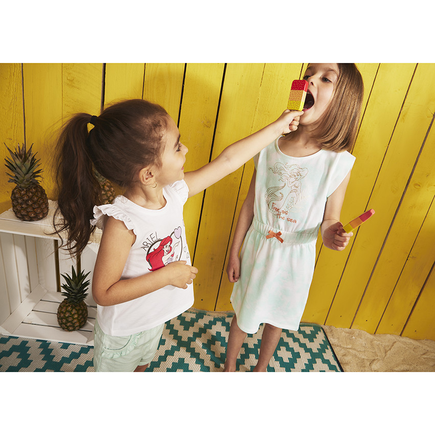Robe en molleton print Ariel Disney pour fille 
