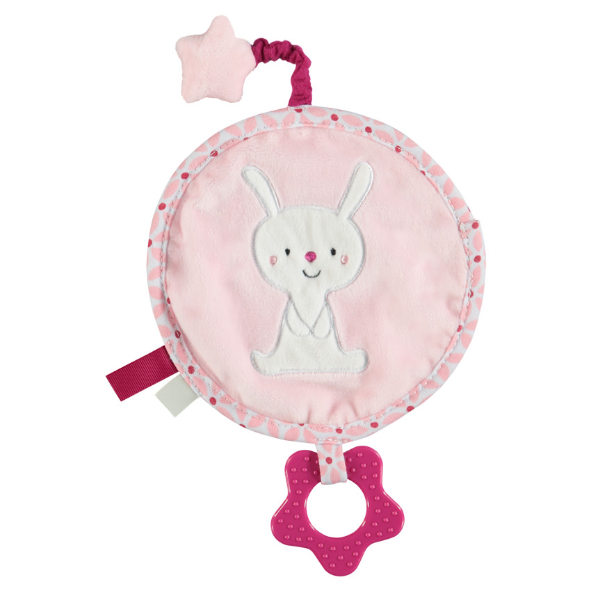 Anillo de terciopelo bordado de conejito 