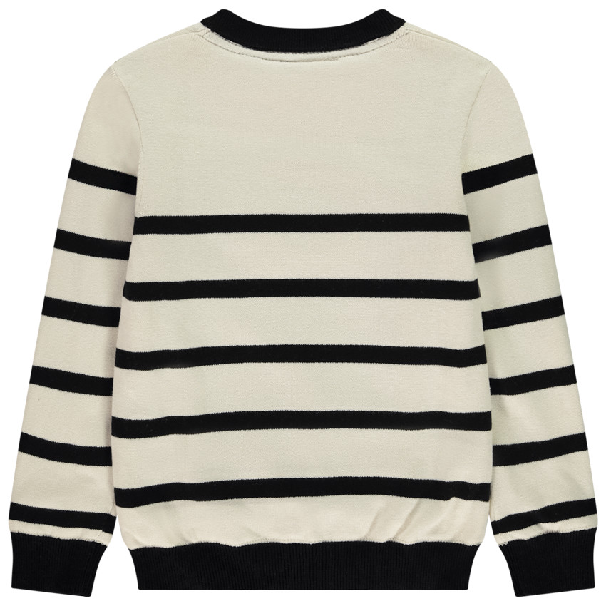 Suéter a rayas con bordado de Batman Warner para niño 