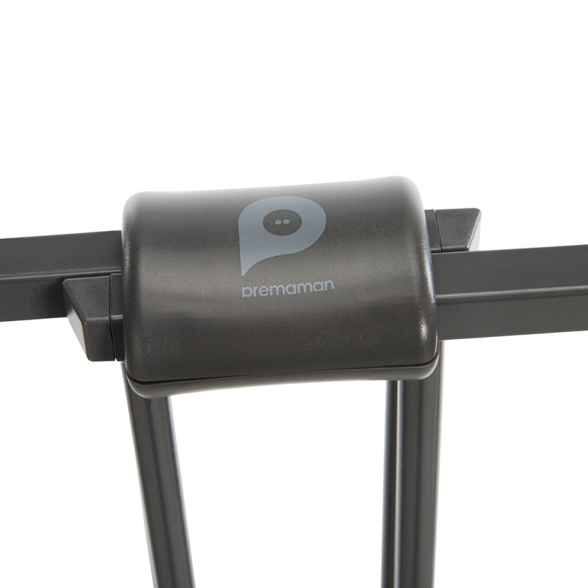 Barandilla de seguridad ajustable 60-97 cm Maximetal gris oscuro 