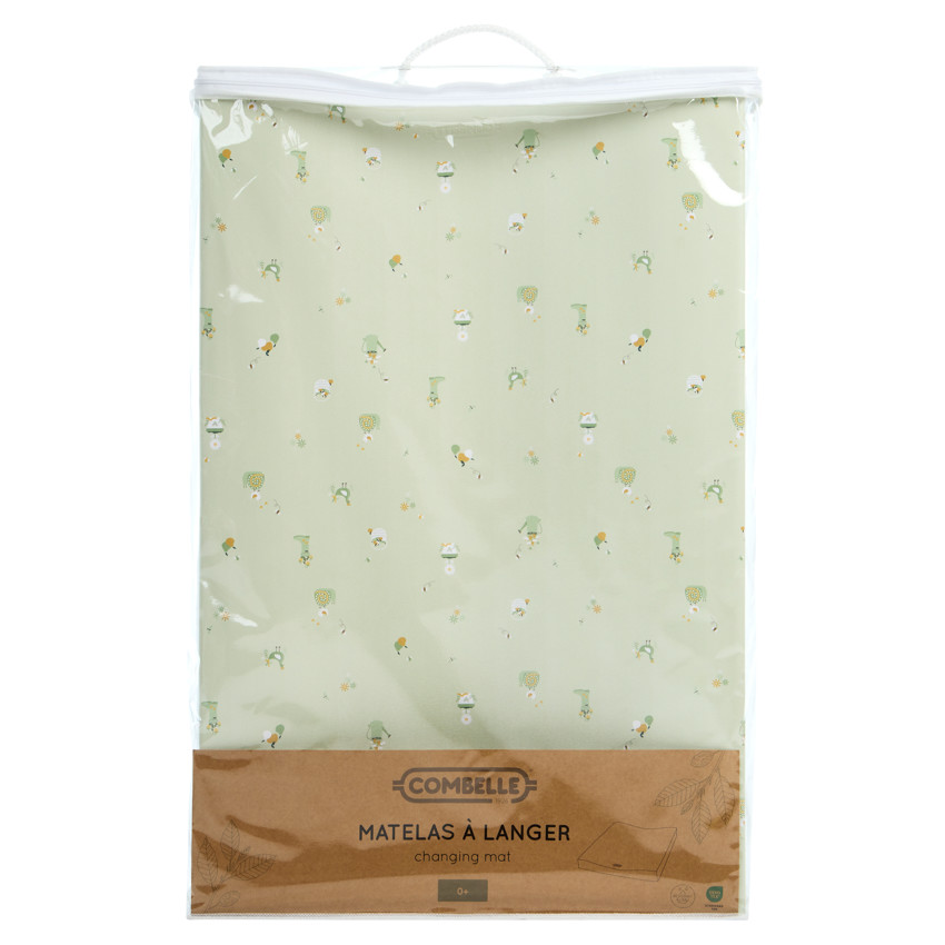 Matelas à langer Promenade Bucolique vert clair 