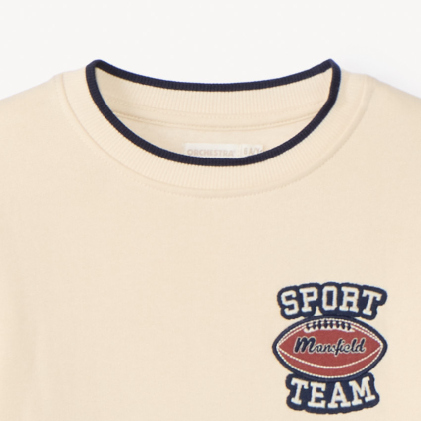 Ensemble sweat bicolore + pantalon de jogging pour garçon 