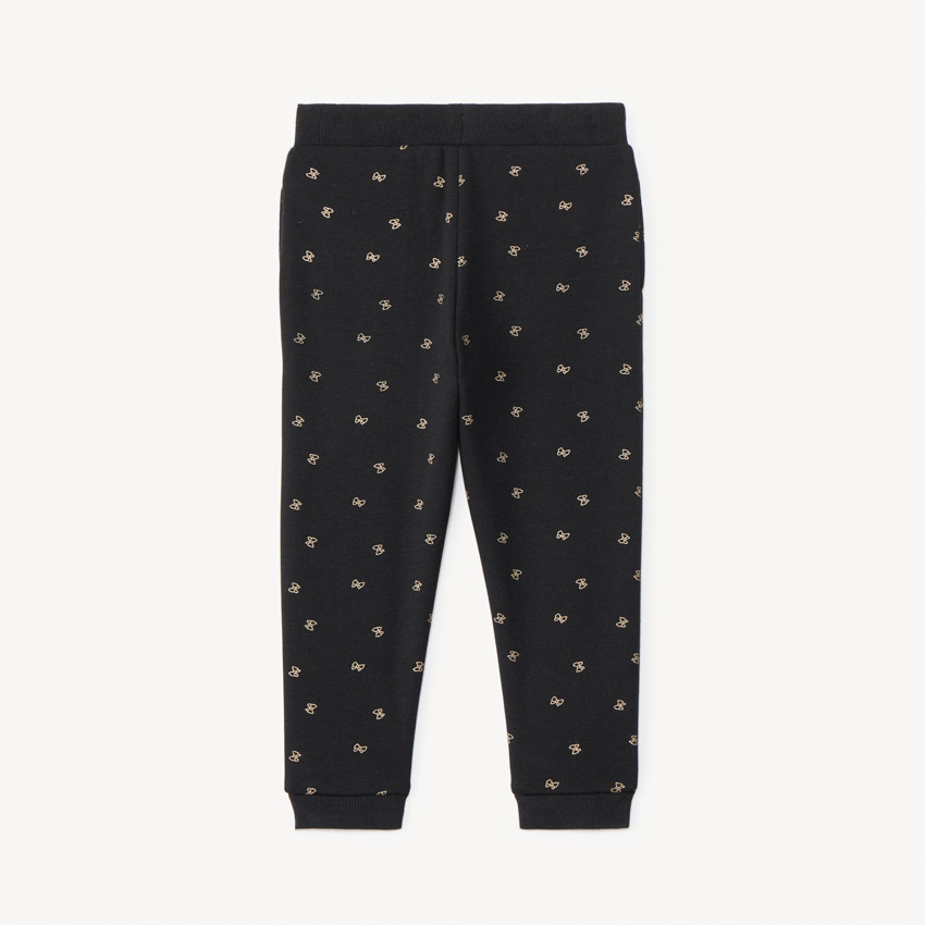 Pantalón de jogging de felpa con estampado de nudos para bebé niña 
