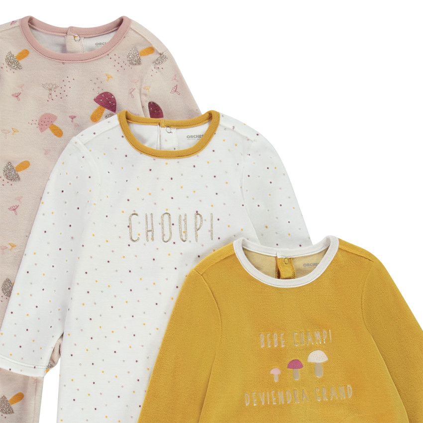 Pack 3 peleles print setas 