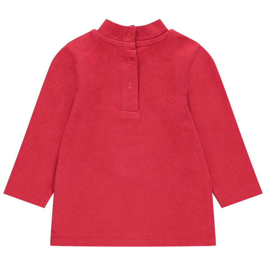 Camiseta interior con cuello subido y cervatillo de lentejuelas y borreguillo 