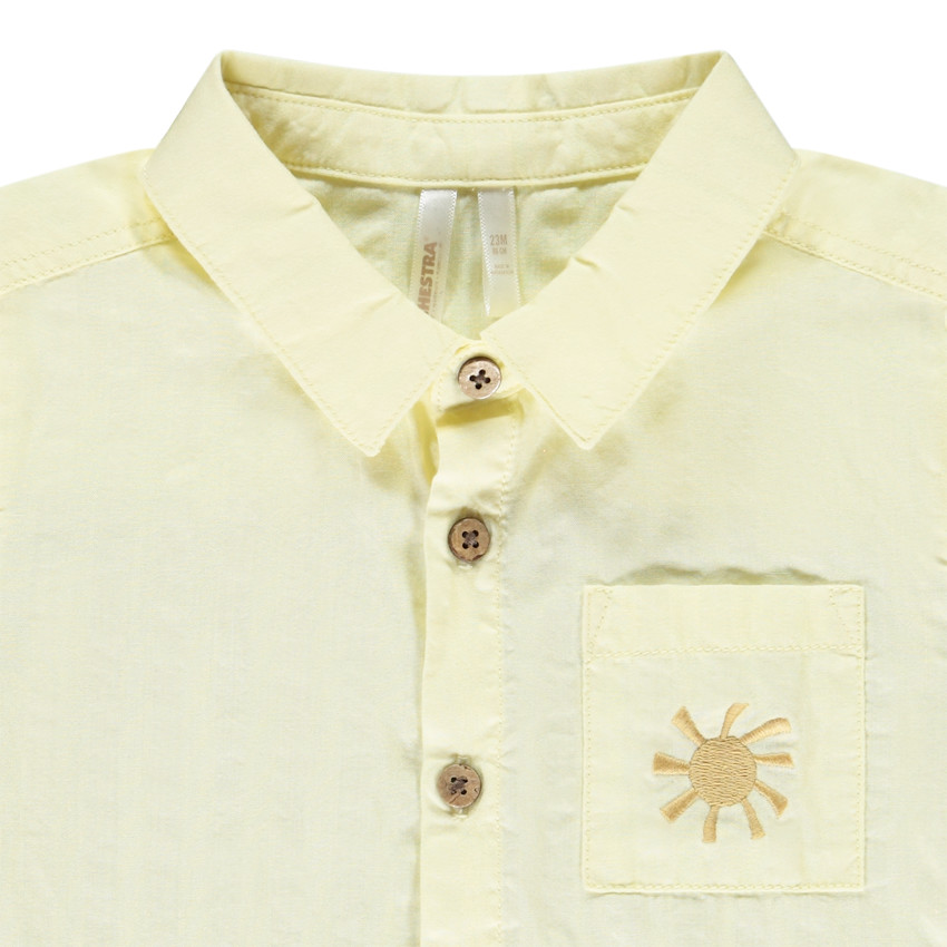 Camisa de manga corta con bordados 3D para bebé niño 