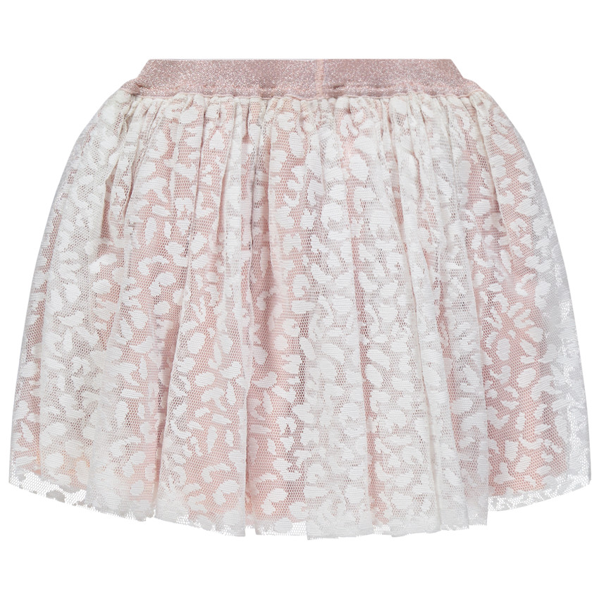 Jupe en tulle à motif léopard all-over 