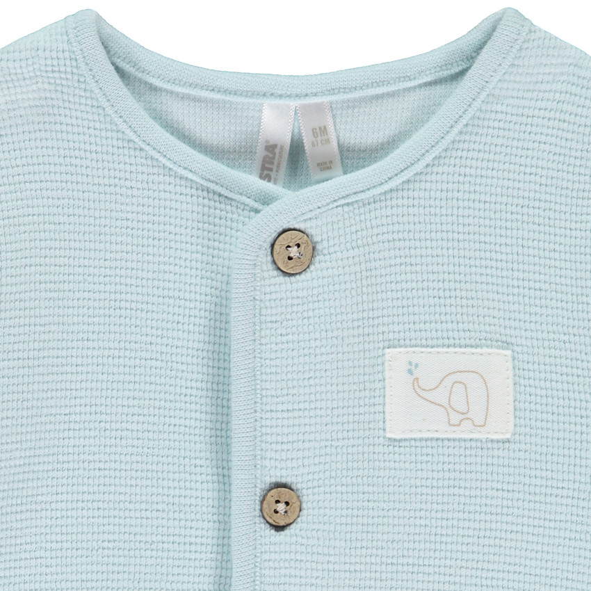 Conjunto de pantalón, body y chaqueta de punto para bebé niño 