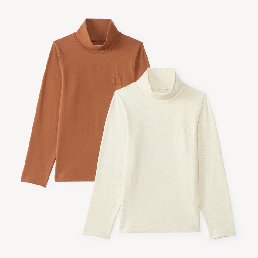 Conjunto de 2 sudaderas de cuello alto para niño 