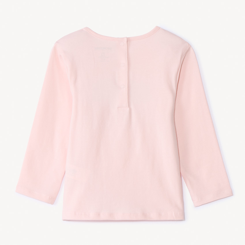 Camiseta de manga larga bordada fantasía para bebé niña 