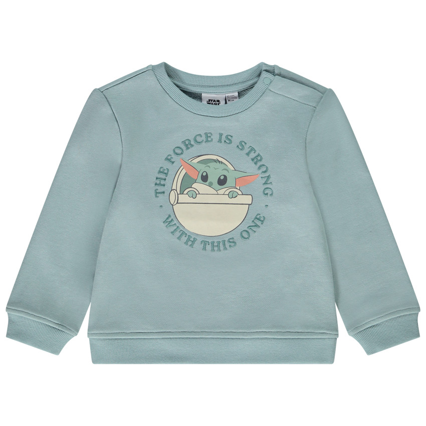 Sudadera de felpa estampado Grogu Disney para bebé niño 