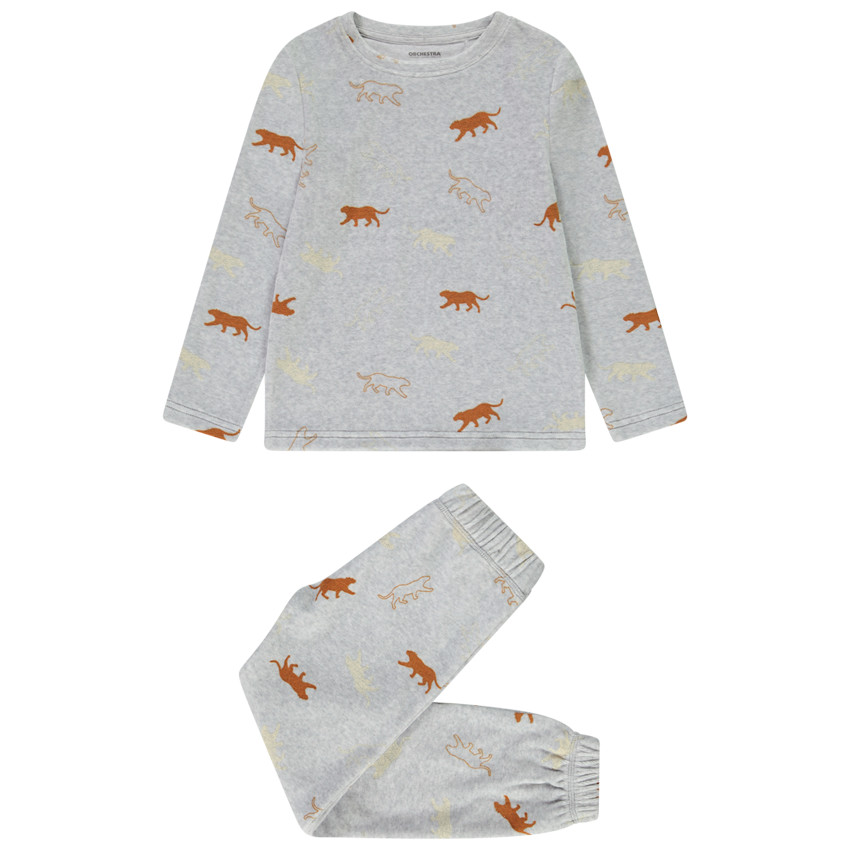 Pijama largo de 2 piezas con estampado de guepardos para niño  Additional Pijama largo de 2 piezas con estampado de guepardos para niño