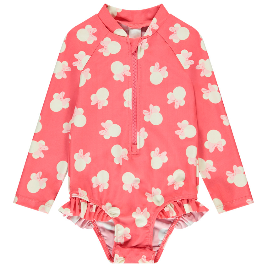 Bañador de una pieza anti-UV de Minnie Disney para niña bebé 