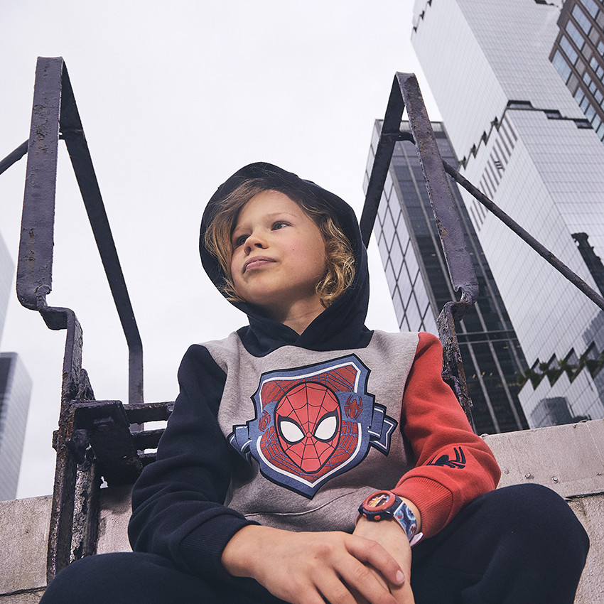 Conjunto de chándal efecto color block Spider-Man Marvel para niño 