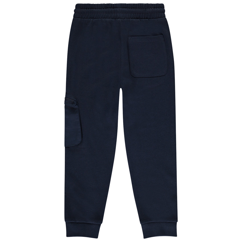 Pantalón jogging de felpa con bolsillo con cremallera para niño 
