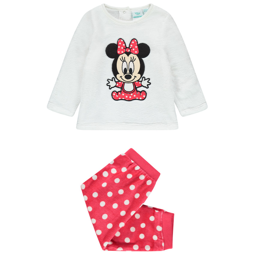Pijama de terciopelo con bordados Minnie Disney con lunares  Additional Pijama de terciopelo con bordados Minnie Disney con lunares