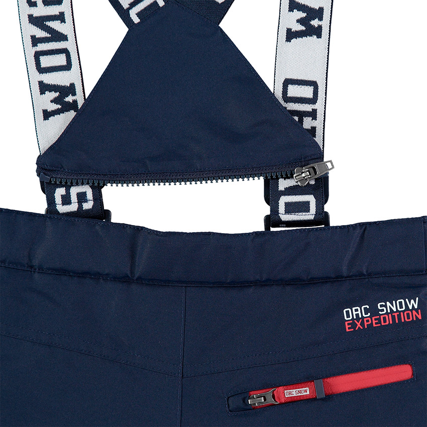 Pantalón de esquí impermeable con tirantes desmontables y bolsillos con cremallera  Additional Pantalón de esquí impermeable con tirantes desmontables y bolsillos con cremallera