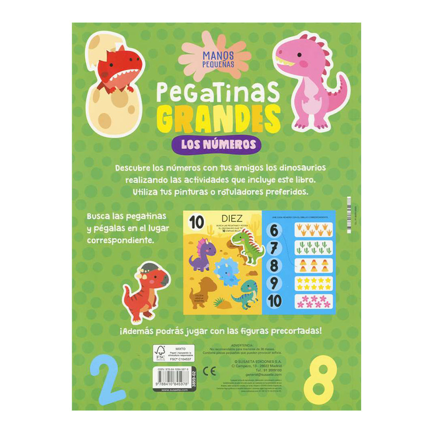 Libro de actividades Los números +4 años 